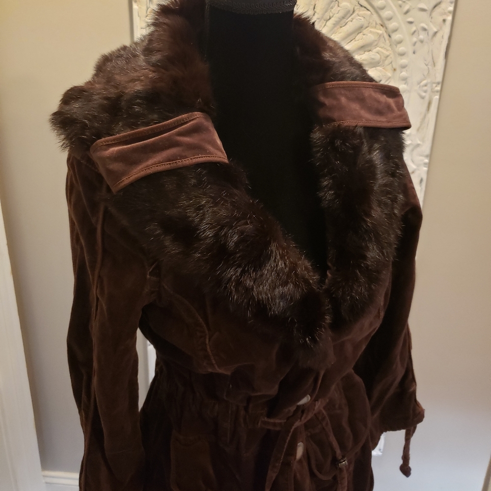 Twill Twenty Two fur collar jacket Soft Warm Winter Designer Jacket Nordstrom